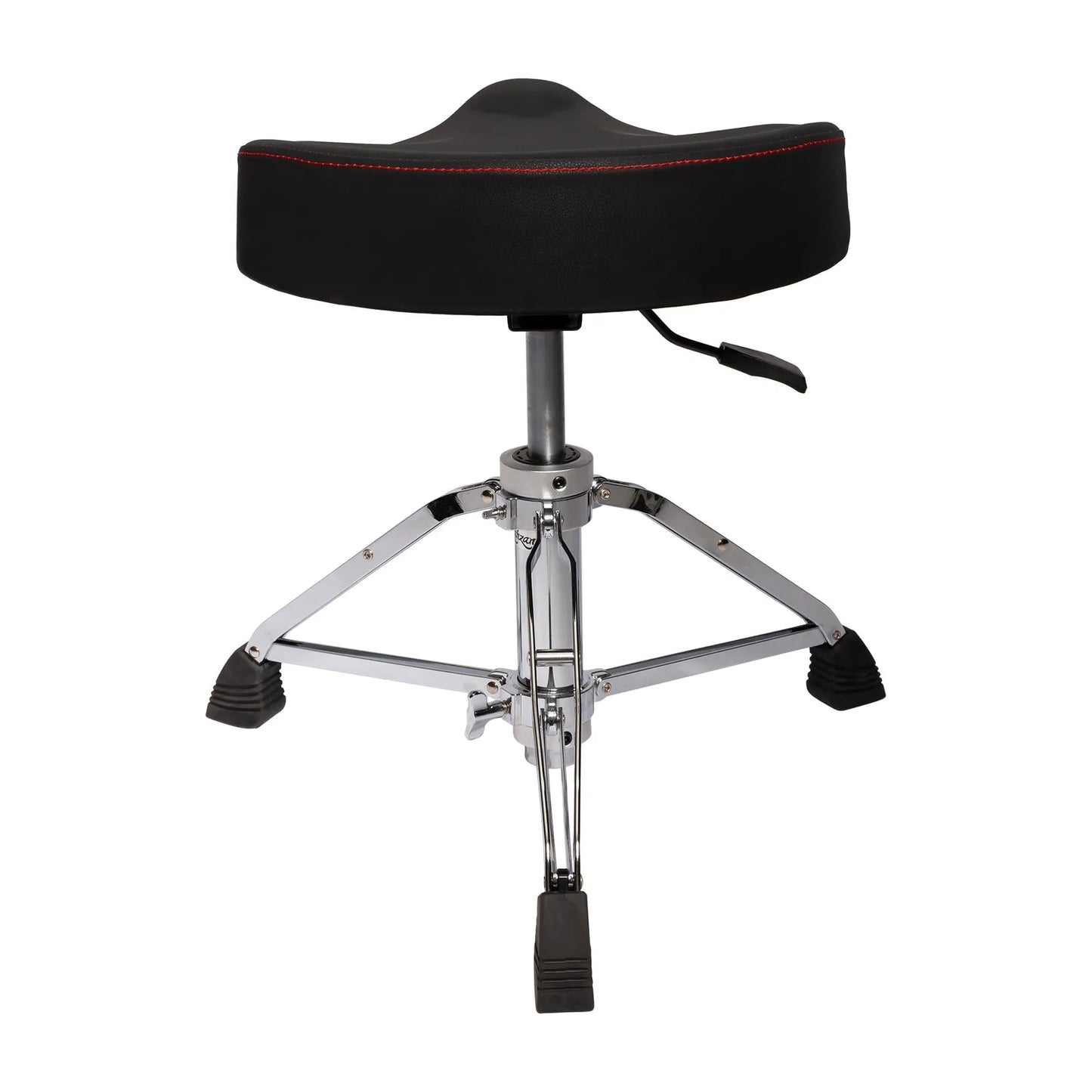 Kahzan Premium Hydraulic Drum Throne with Chrome Finish and Padded Seat — view 2