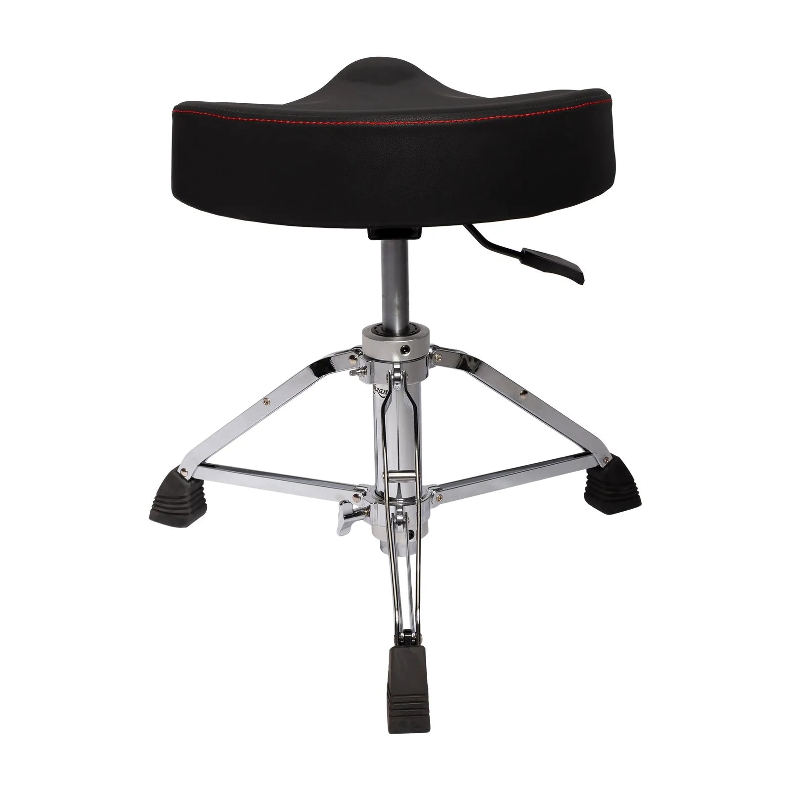 Kahzan Premium Hydraulic Drum Throne with Chrome Finish and Padded Seat — view 2
