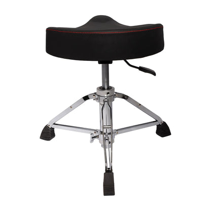 Kahzan Premium Hydraulic Drum Throne with Chrome Finish and Padded Seat — view 2