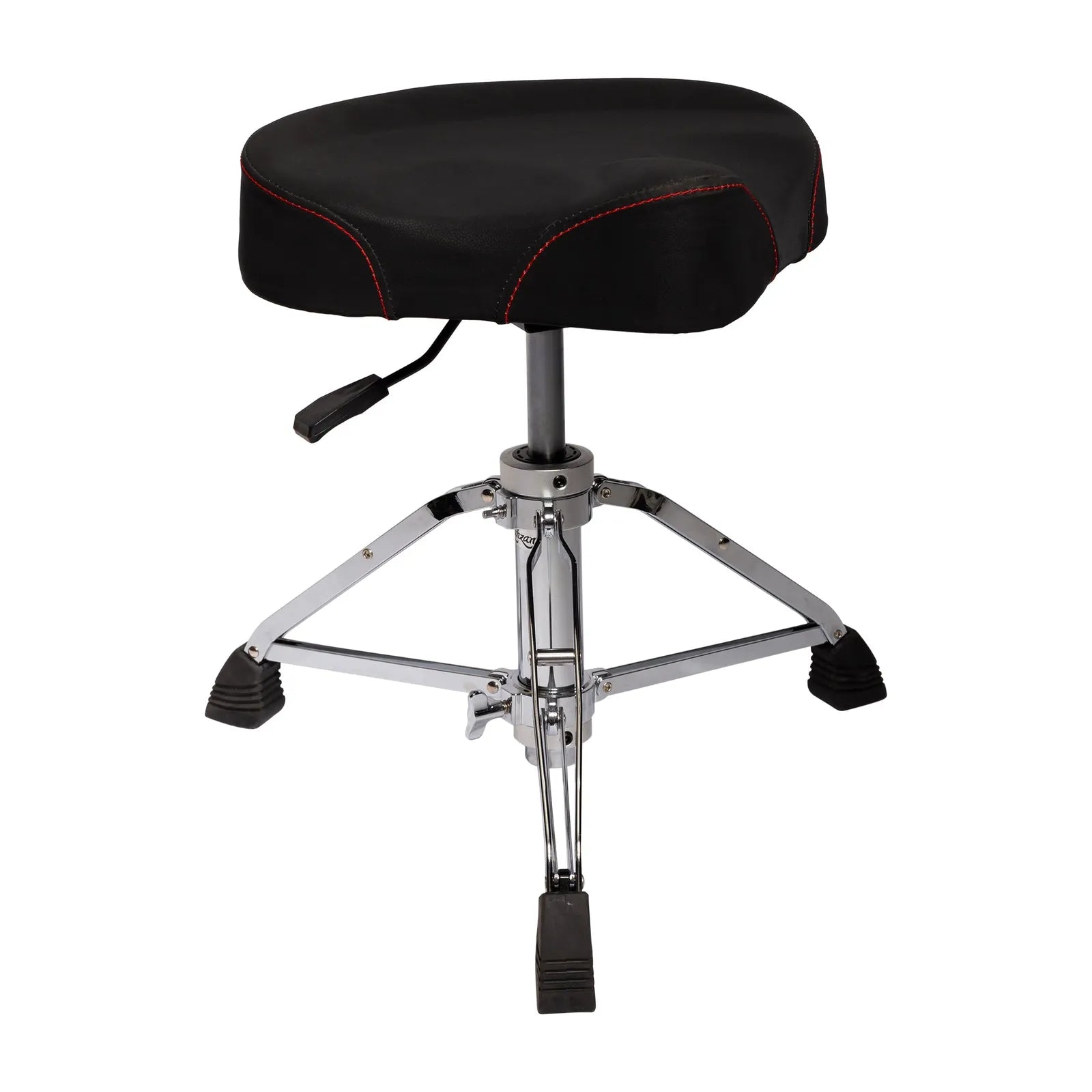 Kahzan Premium Hydraulic Drum Throne with Chrome Finish and Padded Seat — view 3