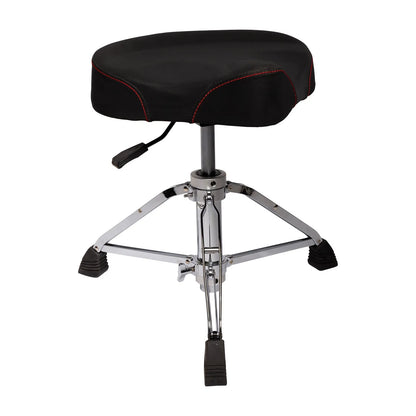 Kahzan Premium Hydraulic Drum Throne with Chrome Finish and Padded Seat — view 3