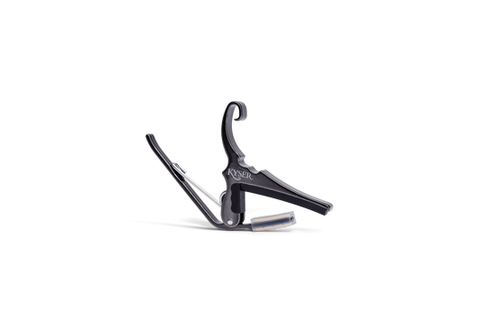 Kyser Quick-Change Capo for 6 String Acoustic Guitars (Black Chrome)