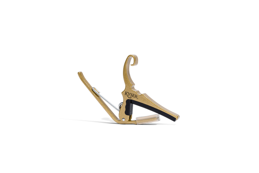 Kyser Quick-Change Capo for 6 String Acoustic Guitars (Gold)