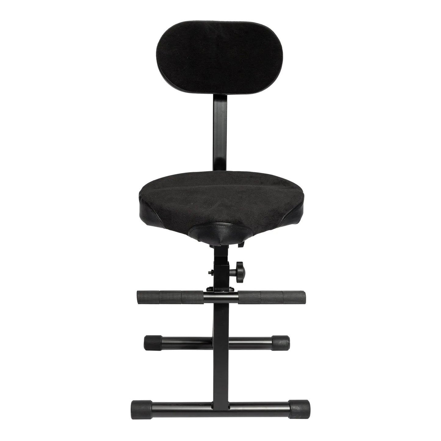 SoundArt Deluxe Height Adjustable Guitarist Stool with Padded Seat and Backrest — view 2