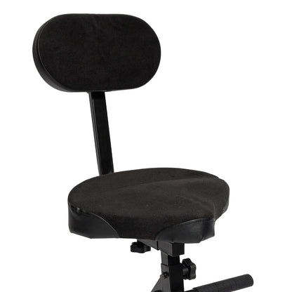 SoundArt Deluxe Height Adjustable Guitarist Stool with Padded Seat and Backrest — view 3