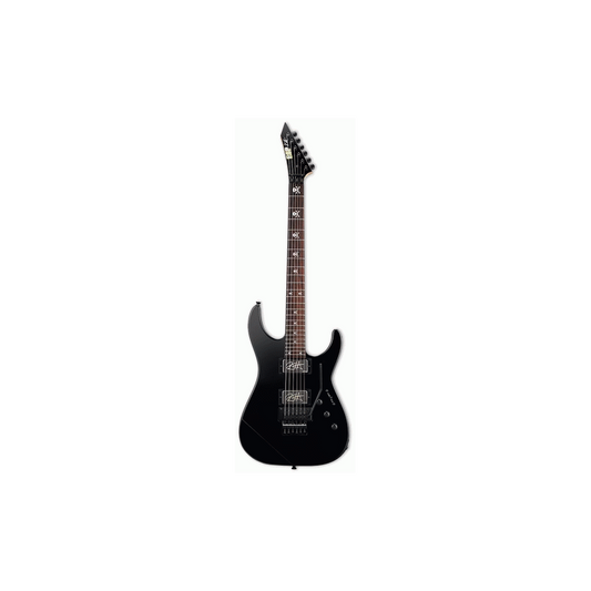 ESP Kirk Hammett KH-2 Neck Thru Body Electric Guitar - Custom Shop, Black Finish, EMG Pickups, Floyd Rose Bridge, Includes Hard Case