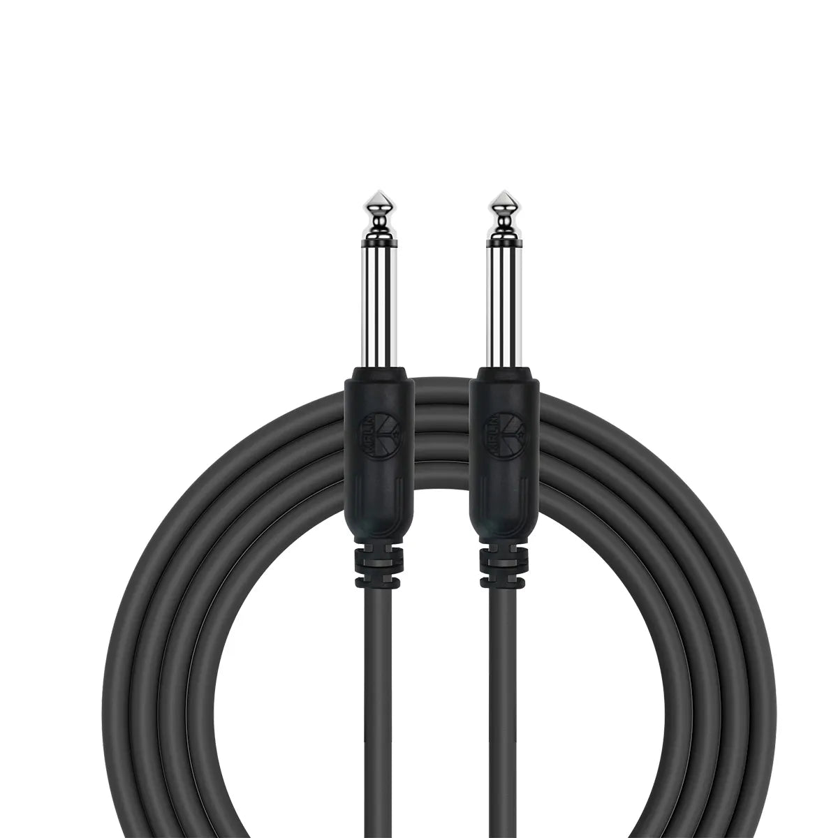 Kirlin Entry 24 Instrument Cable 10FT - 1/4" Mono Plug, 24 Gauge CCAM, PVC Jacket, 90% Spiral Shielding, Limited Lifetime Warranty