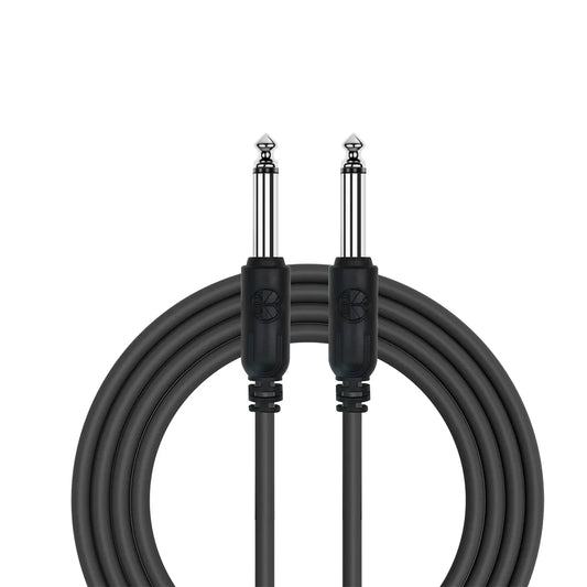 Kirlin Entry 24 Instrument Cable 10FT - 1/4" Mono Plug, 24 Gauge CCAM, PVC Jacket, 90% Spiral Shielding, Limited Lifetime Warranty