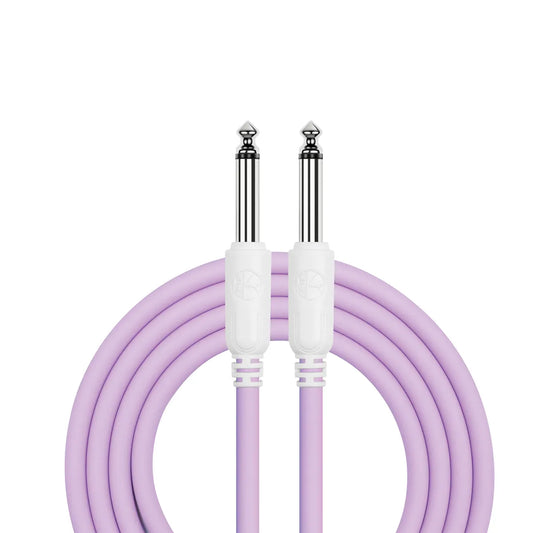 Kirlin Entry 24 Instrument Cable Lilac Purple 10FT - 1/4" Mono Plug, 24 Gauge CCAM Conductor, PVC Jacket, Limited Lifetime Warranty