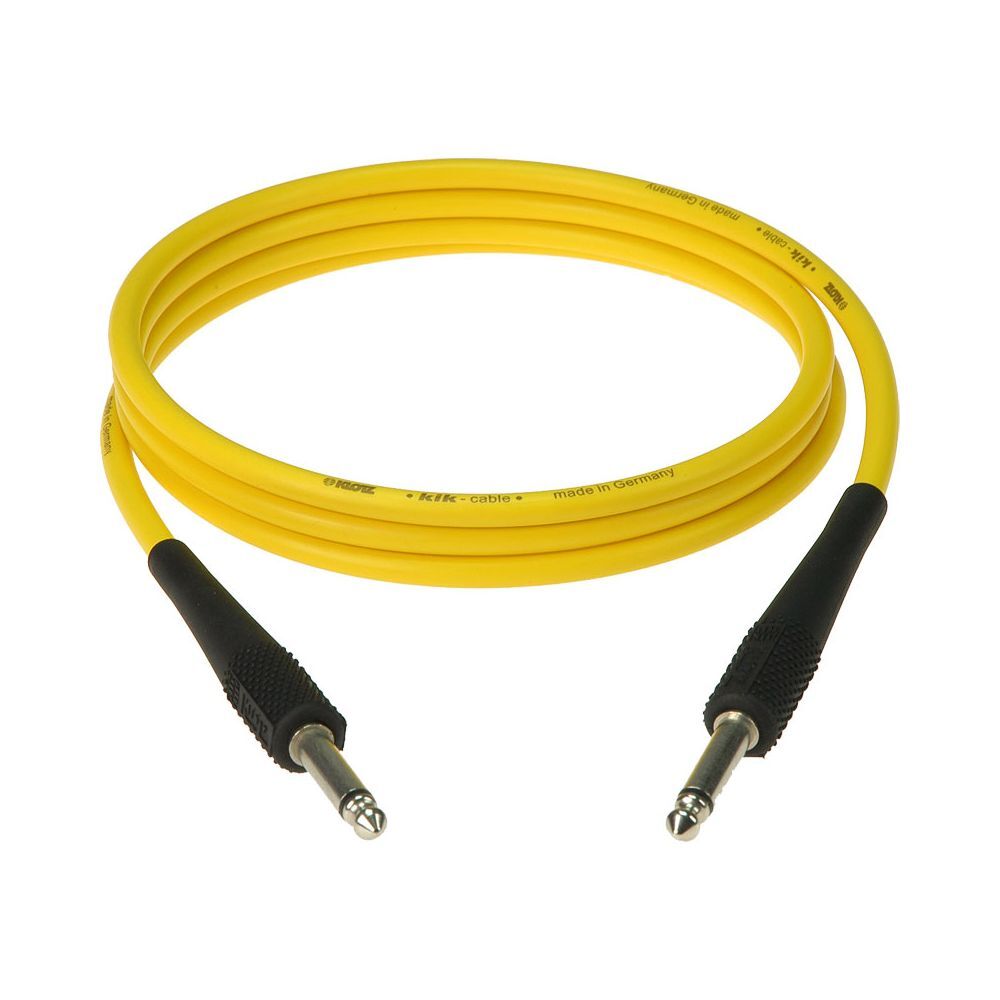 Klotz KIK Instrument Cables [Colour: Yellow] [Length: 3m]