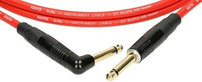 Klotz 6M Pro Red Instrument Cable Straight/Angle Gold Plated Contacts Klotz Metal Connector — view 2