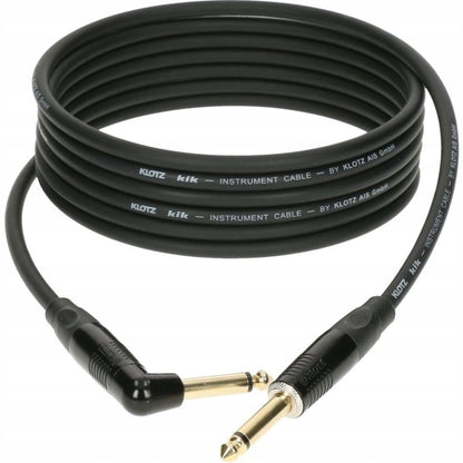 Klotz KIK Pro 6m Angled-Straight Instrument Cable Black with Gold Tip — view 2