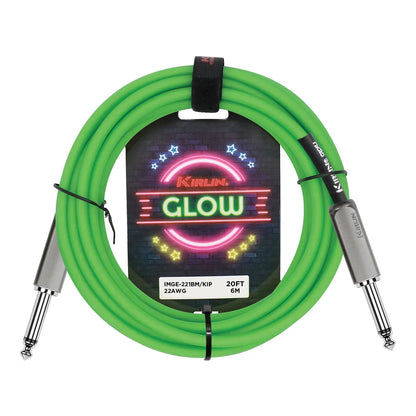 Kirlin 20FT Glow Instrument Cable Kiwi Pop KIMGE-221-GR-20 — view 3