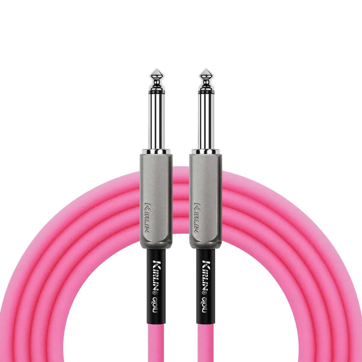 Kirlin 10FT Glow Instrument Cable Rose Glow KIMGE-221-PK-10