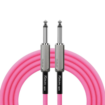Kirlin 10FT Glow Instrument Cable Rose Glow KIMGE-221-PK-10