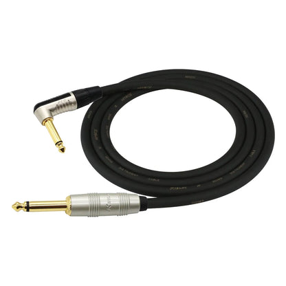 Kirlin 10FT Silent Plug Instrument Cable RA to Straight Black KIP202-SILENT-10 — view 2