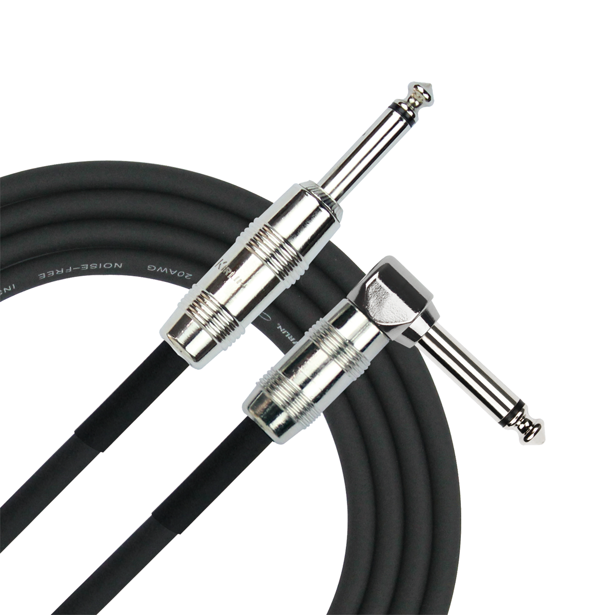 Kirlin 10FT Original Instrument Cable RA-Straight 1/4" Mono Plug [KIPC202PN-10]