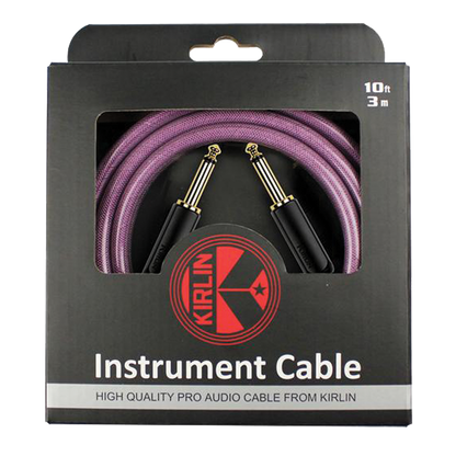Kirlin PVC Woven Premium Plus Instrument Cable 10Ft Purple KIPW201BPU-10 — view 3