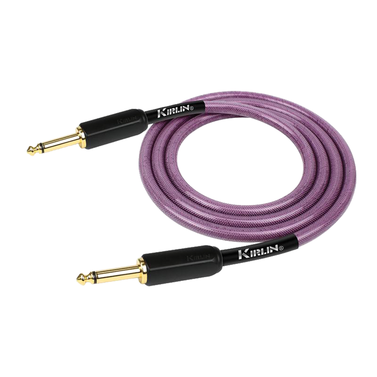 Kirlin PVC Woven Premium Plus Instrument Cable 10Ft Purple KIPW201BPU-10 — view 2