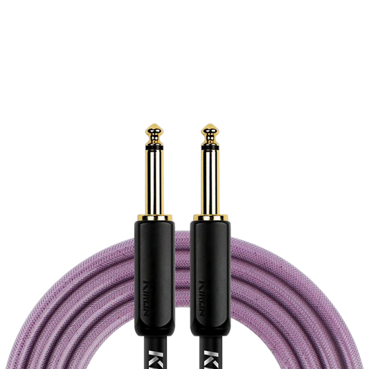Kirlin PVC Woven Premium Plus Instrument Cable 10Ft Purple KIPW201BPU-10