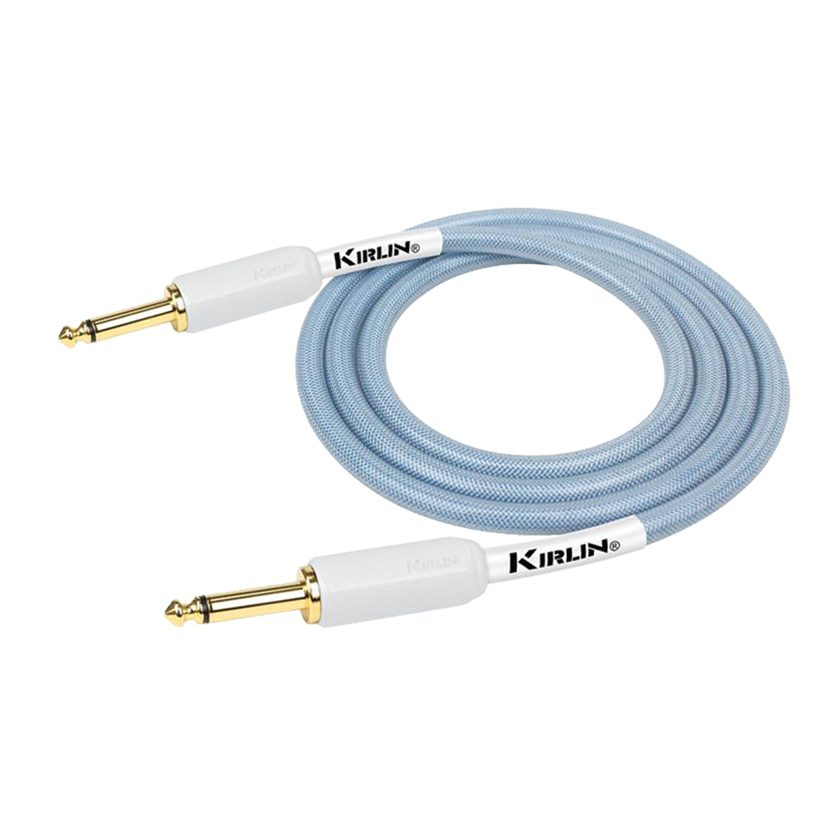 Kirlin PVC Woven Premium Plus Instrument Cable 10Ft Blue KIPW201WBL-10 — view 2