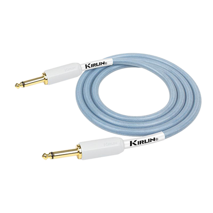 Kirlin PVC Woven Premium Plus Instrument Cable 10Ft Blue KIPW201WBL-10 — view 2