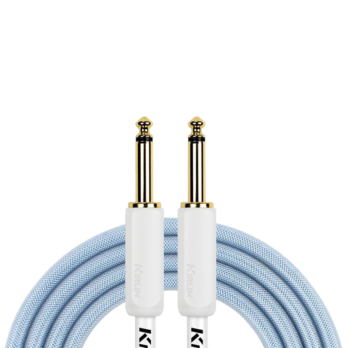 Kirlin PVC Woven Premium Plus Instrument Cable 10Ft Blue KIPW201WBL-10