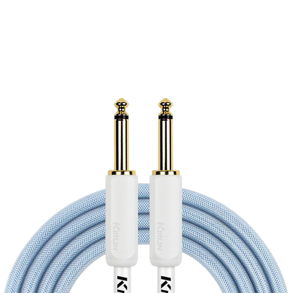 Kirlin PVC Woven Premium Plus Instrument Cable 10Ft Blue KIPW201WBL-10