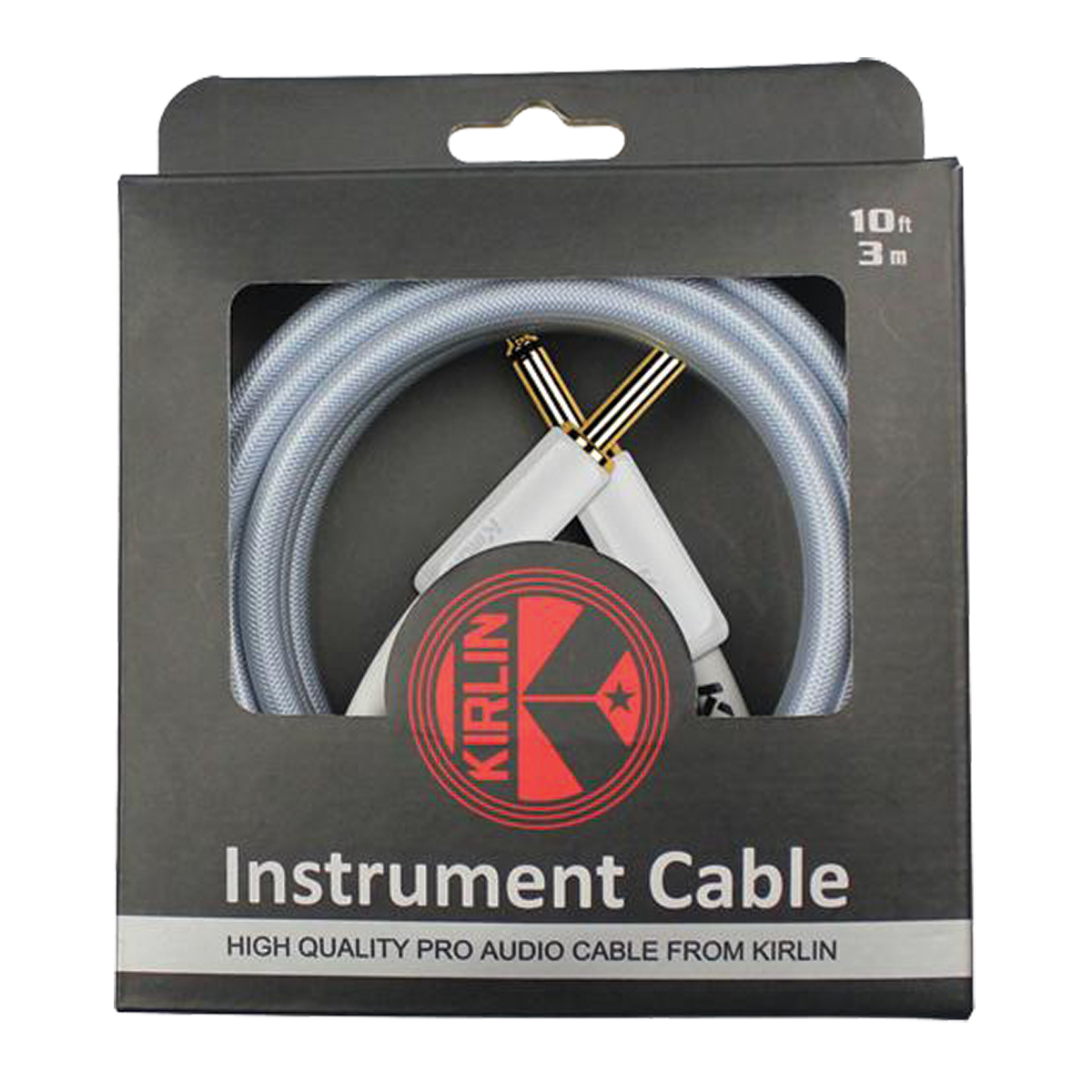 Kirlin PVC Woven Premium Plus Instrument Cable 10Ft Blue KIPW201WBL-10 — view 3