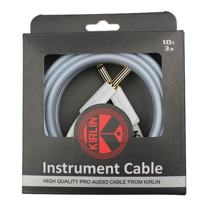 Kirlin PVC Woven Premium Plus Instrument Cable 10Ft Blue KIPW201WBL-10 — view 3