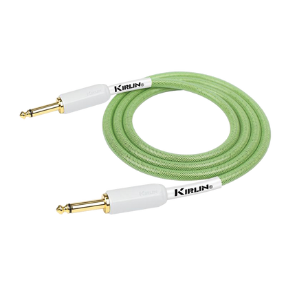Kirlin PVC Woven Premium Plus Instrument Cable 10ft Green KIPW201WGR-10 — view 2