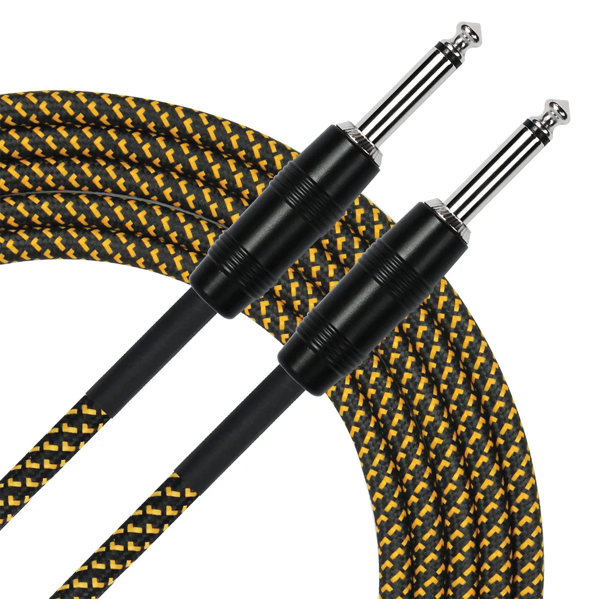 Kirlin 10ft Entry Woven Instrument Cable with 1/4" Mono Plugs [KIWC201BY-10]