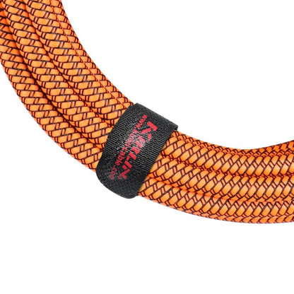 Kirlin 10ft Orange Entry Woven Instrument Cable - 20 Gauge, 1/4" Mono Plugs, Noise-Free, Lifetime Warranty — view 3