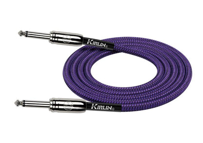 Kirlin 10ft Purple Woven Instrument Cable with 1/4" Mono Plugs - IWC-201 — view 2