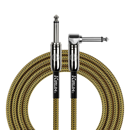 Kirlin 20ft Tweed Entry Woven Instrument Cable RA - Straight Chrome Ends [KIWCC202BY-20]