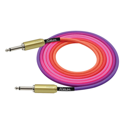 Kirlin 20FT Gradient Instrument Cable Pink to Orange KIWJ-221G-PO-20 — view 2