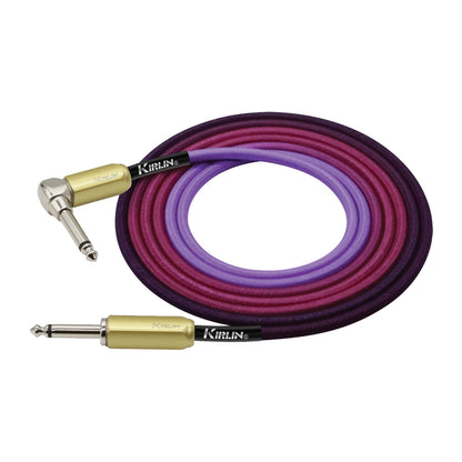 Kirlin 20FT Gradient Instrument RA to Straight Cable Purple KIWJ-222G-PU-20 — view 2