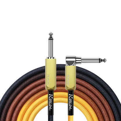 Kirlin 10FT Gradient Instrument RA to Straight Cable Sunburst KIWJ-222G-SB-10