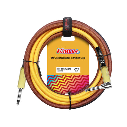Kirlin 20FT Gradient Instrument RA to Straight Cable Sunburst KIWJ-222G-SB-20 — view 3