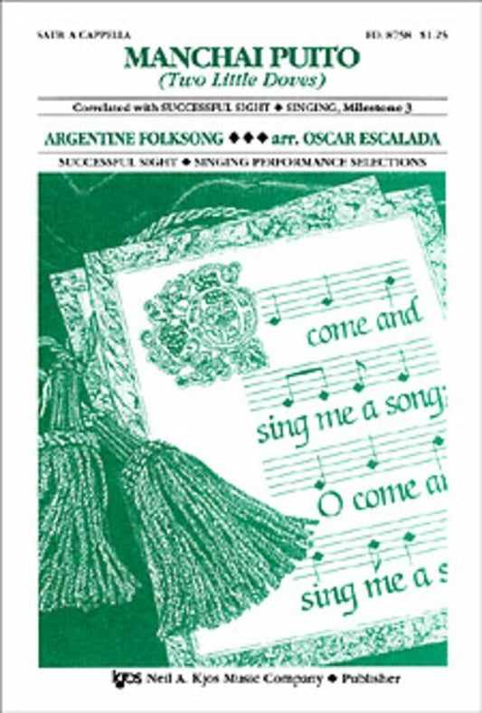 Manchai Puito (Two Little Doves) SATB