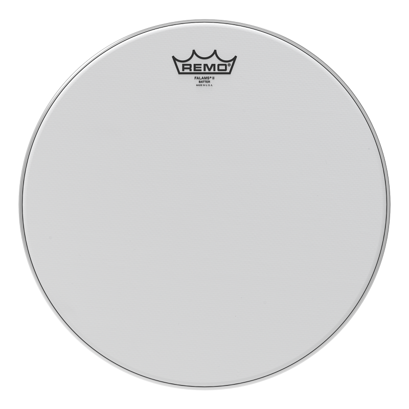 Remo Falams II 14" Smooth White Marching Snare Drumhead with Kevlar Weave — view 2