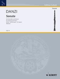 Danzi Sonata in B Flat Major for Clarinet and Piano, Franz Danzi, Schott Music, 44 Pages