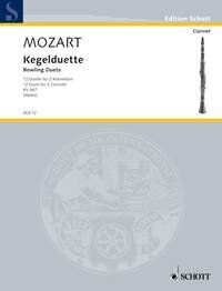 Mozart Bowling Duets K 487 for 2 Clarinets - 16 Pages, Schott Music Edition