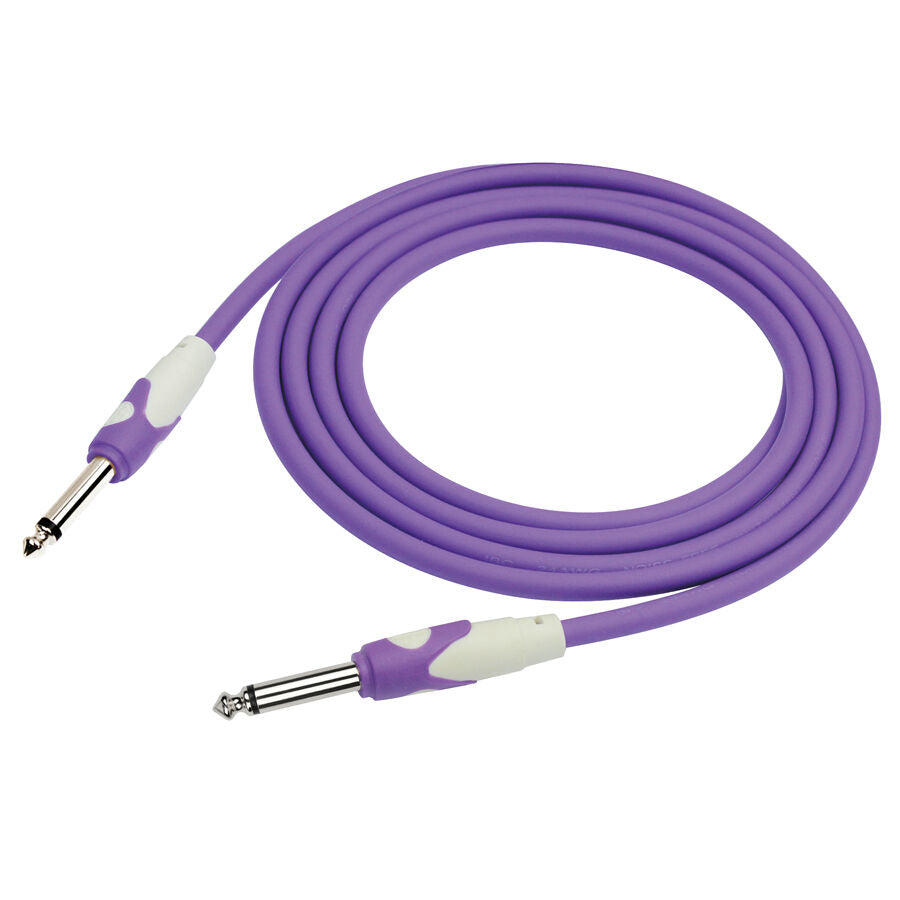 Kirlin 10ft Purple Lightgear Instrument Cable - 1/4" Mono Plug, 20-Gauge, PVC Jacket, Limited Lifetime Warranty — view 2