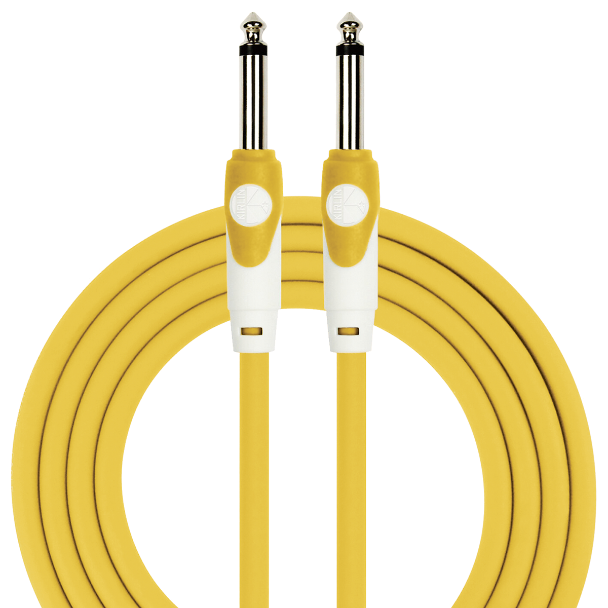 Kirlin 10ft Lightgear Instrument Cable with 1/4" Mono Plugs - KLGI201YE-10