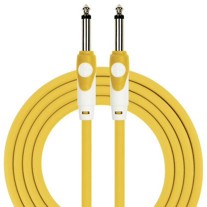 Kirlin 10ft Lightgear Instrument Cable with 1/4" Mono Plugs - KLGI201YE-10