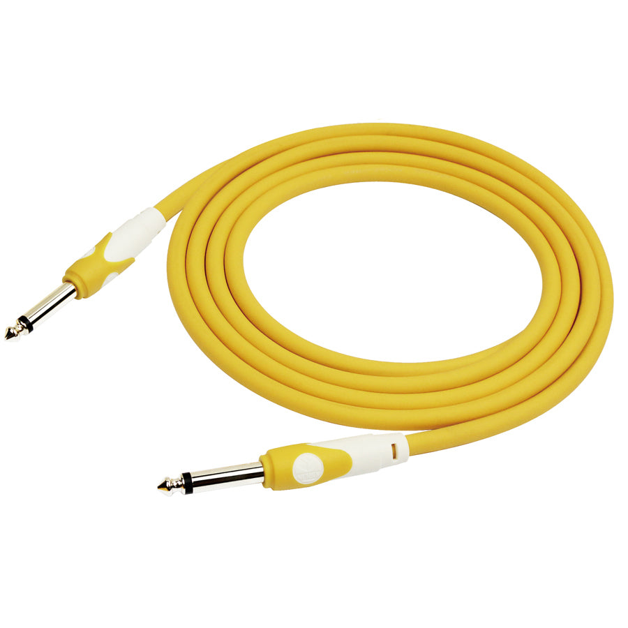 Kirlin 20ft Yellow Lightgear Instrument Cable with 1/4" Mono Plugs [KLGI201YE-20]