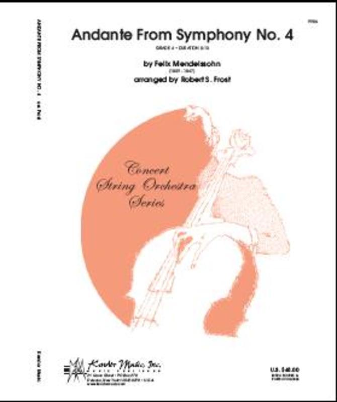 Andante From Symphony No 4 Arr Frost So Score/Parts