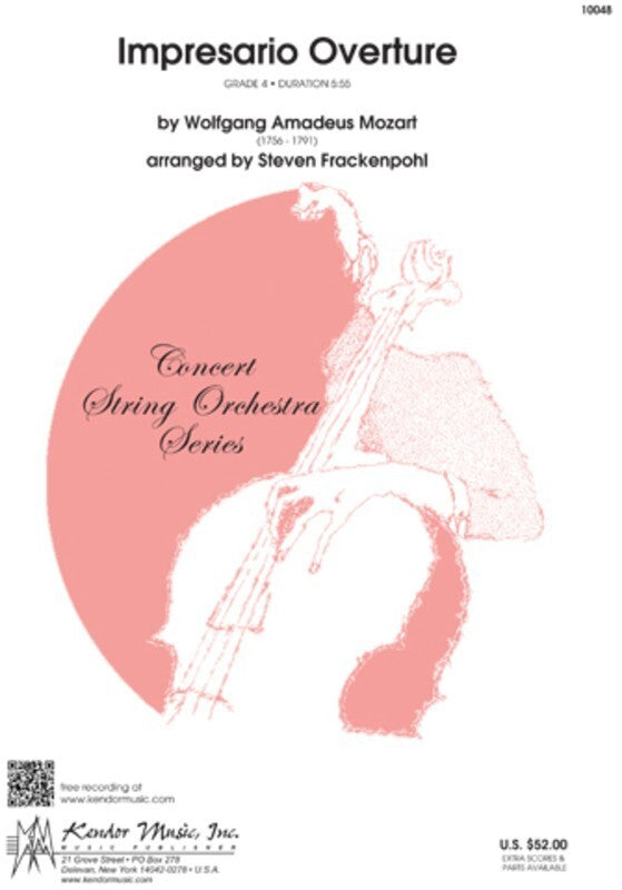 Impresario Overture Score/Parts So G4