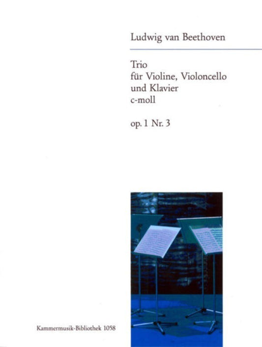 Beethoven - Piano Trio C Min Op 1 No 3 Violin/Vc/Piano (Music Score/Parts/CD-Rom) Book